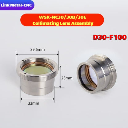 Link Metal CNC WSX Collimating Lens Assembly for NC30/30B/30E D30-F100 Fiber Laser Cutting Heads