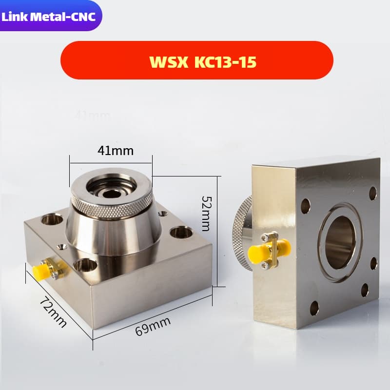 Link Metal CNC WSX Nozzle Connector & Capacitive Height Sensor for KC13-15 Fiber Laser Cutting Heads