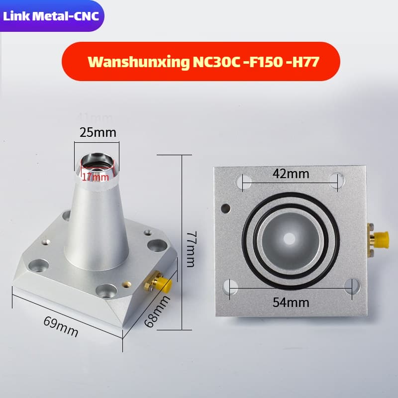 Link Metal CNC WSX Nozzle Connector & Capacitive Height Sensor for NC30C-F150-H77 Fiber Laser Cutting Heads