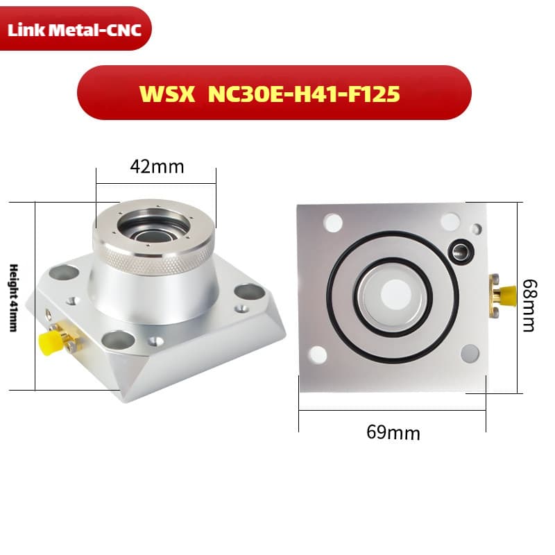 Link Metal CNC WSX Nozzle Connector & Capacitive Height Sensor for NC30E-H41-F125 Fiber Laser Cutting Heads