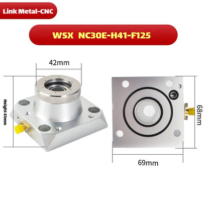 Link Metal CNC WSX Nozzle Connector & Capacitive Height Sensor for NC30E-H41-F125 Fiber Laser Cutting Heads