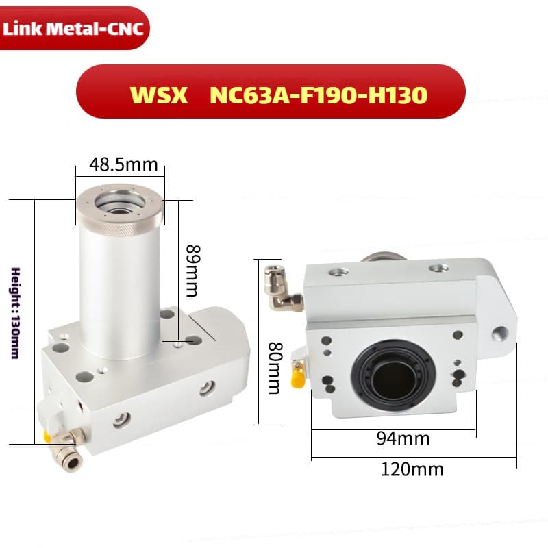 Link Metal CNC WSX Nozzle Connector & Capacitive Height Sensor for NC63A-F190-H130 Fiber Laser Cutting Heads