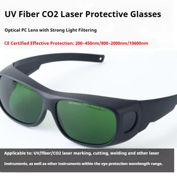 LinkMetal CNC CO2 Laser Goggles Lens Protection Detail