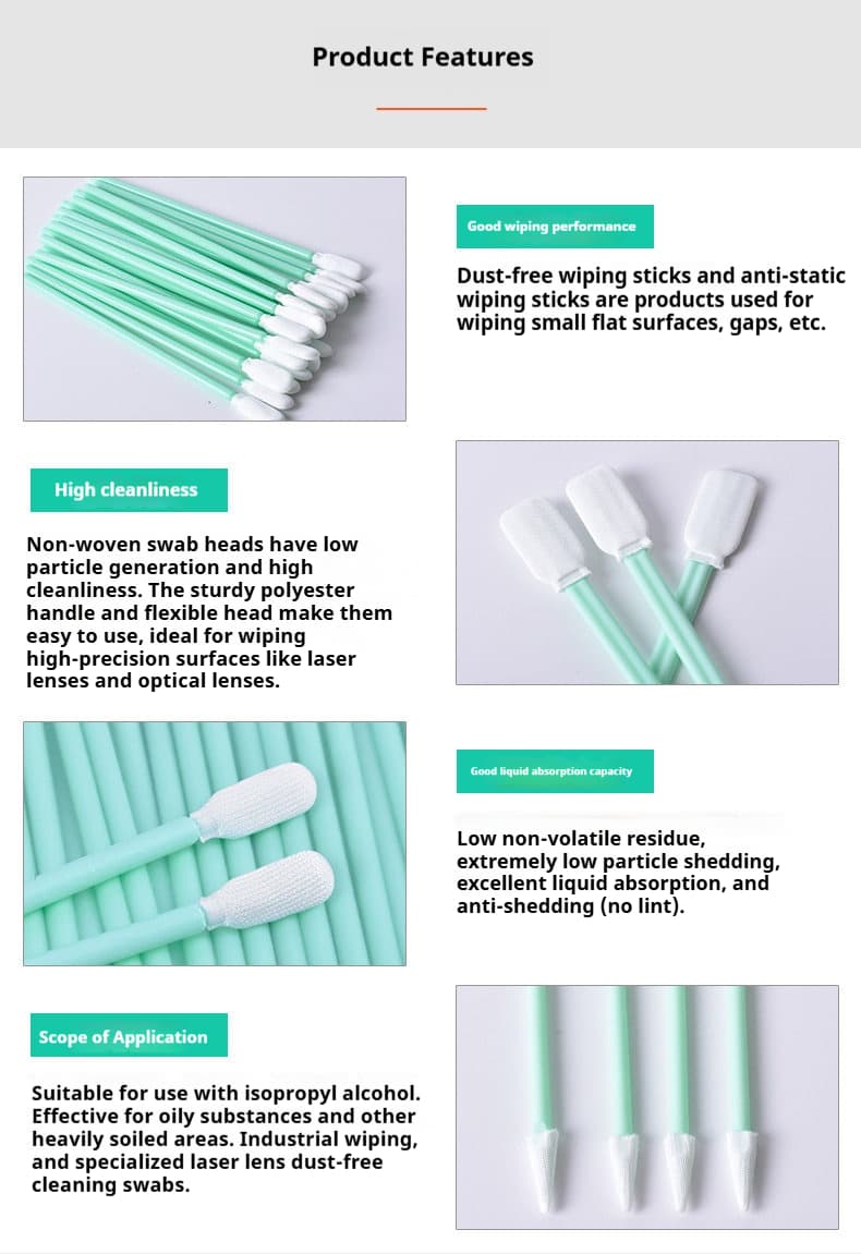 LinkMetal CNC Laser Lens Cotton Swab All Sizes Display