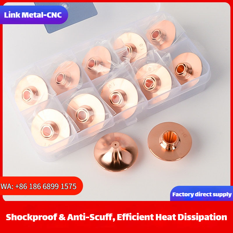 DE Style Double Layer High Speed Laser Cutting Nozzle | LinkMetal CNC