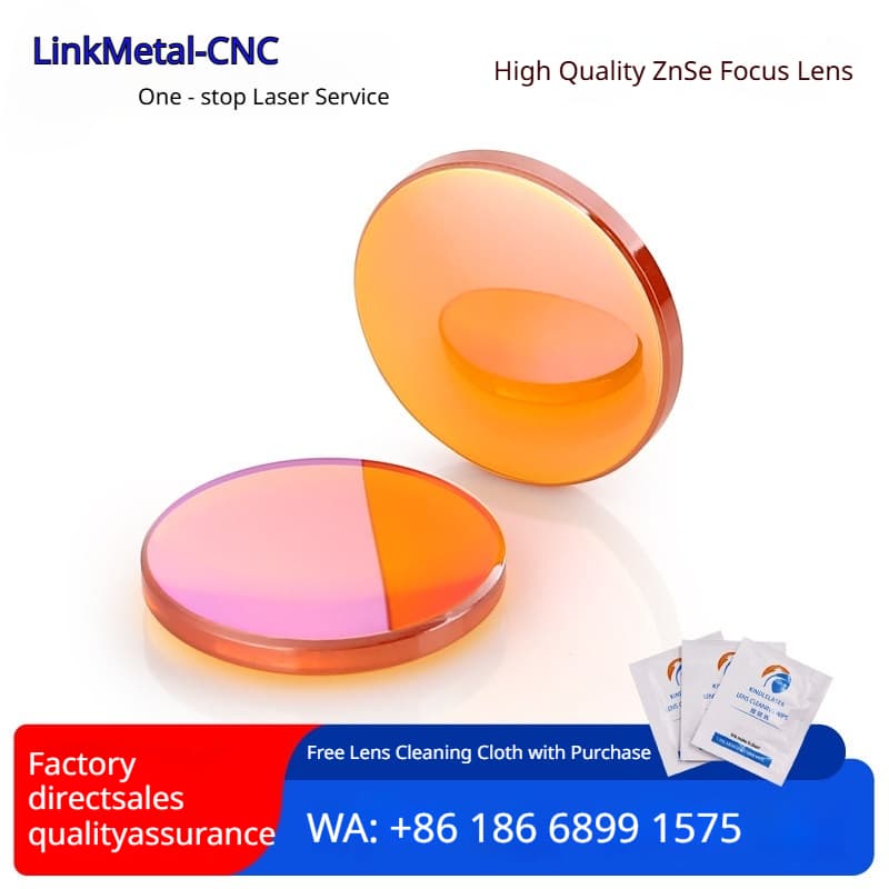 LinkMetal CNC PVD ZnSe Focus Lens Complete Package Display