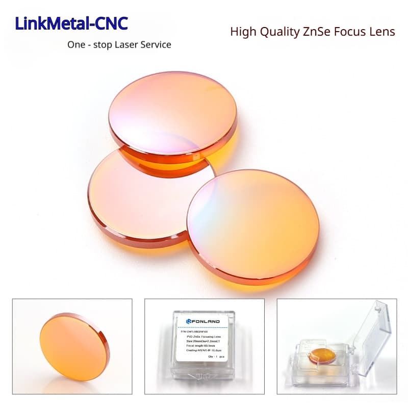 LinkMetal CNC PVD ZnSe Focus Lens Complete Package Display01