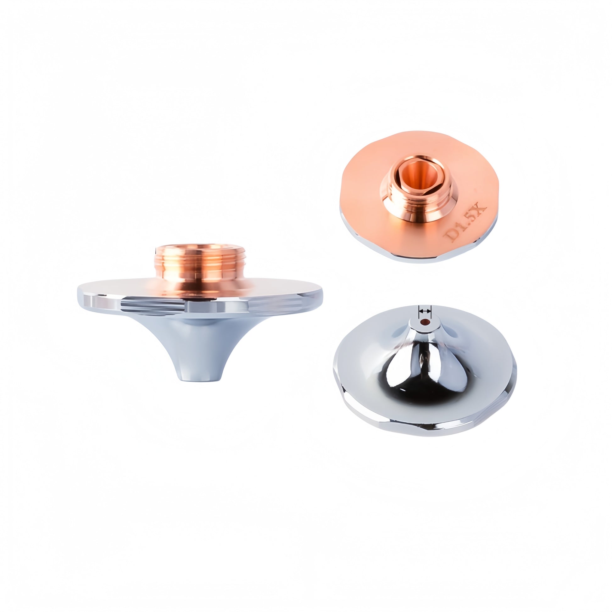 DX Hexagonal Style Double-Layer Chrome-Plated High-Speed Laser Cutting Nozzle | LinkMetal CNC