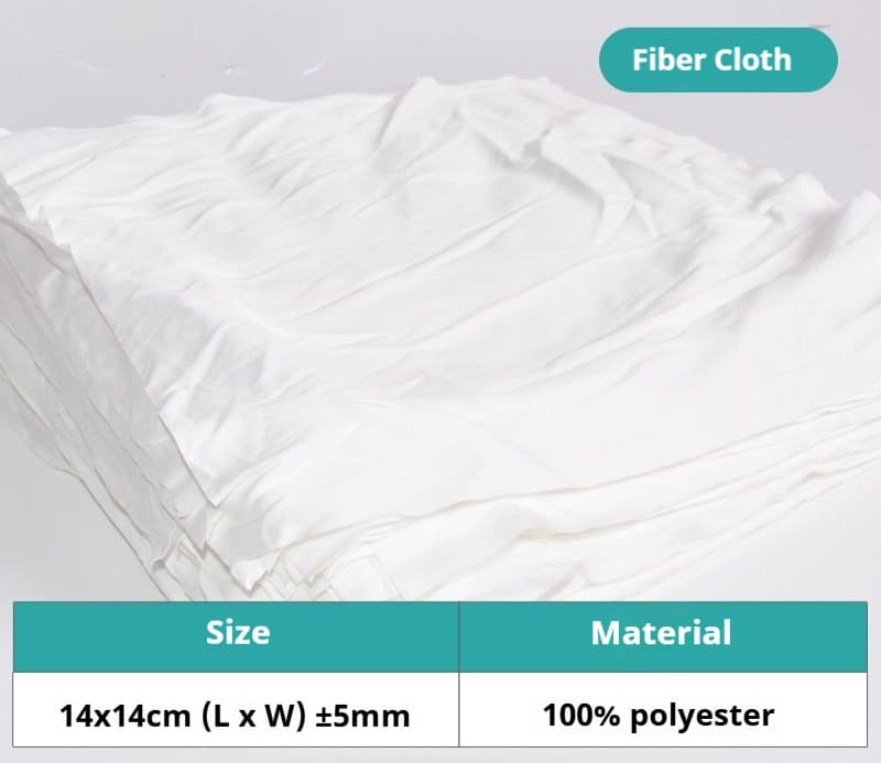 LinkMetal CNC Cleanroom Fiber Cloth 6 Inch 100 Pcs for Laser Lens Cleaning