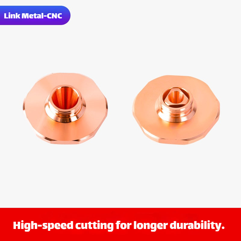 Hexagonal Style High-Speed Laser Cutting Nozzle | LinkMetal CNC