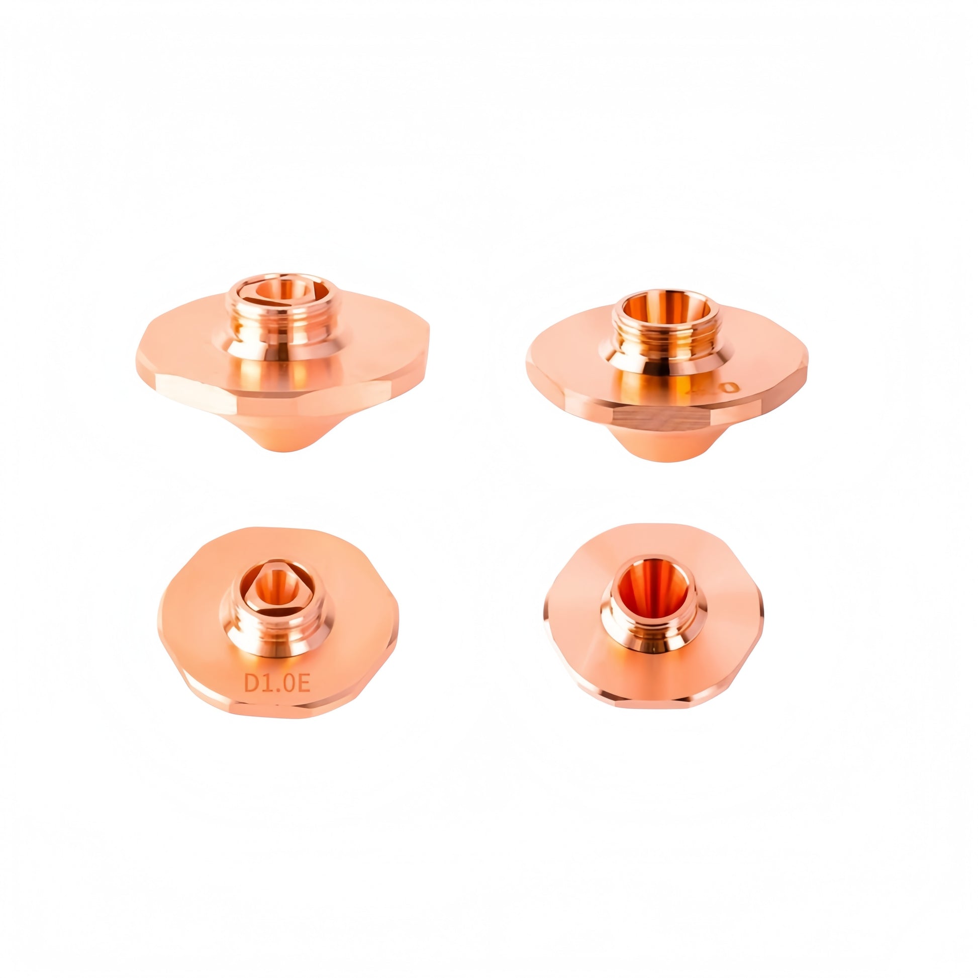 Hexagonal Style High-Speed Laser Cutting Nozzle | LinkMetal CNC
