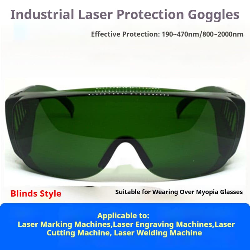 LinkMetal CNC Large Vented Version Fiber Laser Safety Goggles