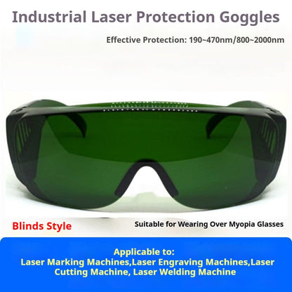LinkMetal CNC Large Vented Version Fiber Laser Safety Goggles