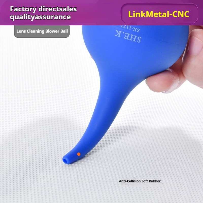 LinkMetal CNC Lens Cleaning Blower Ball Usage Demonstration