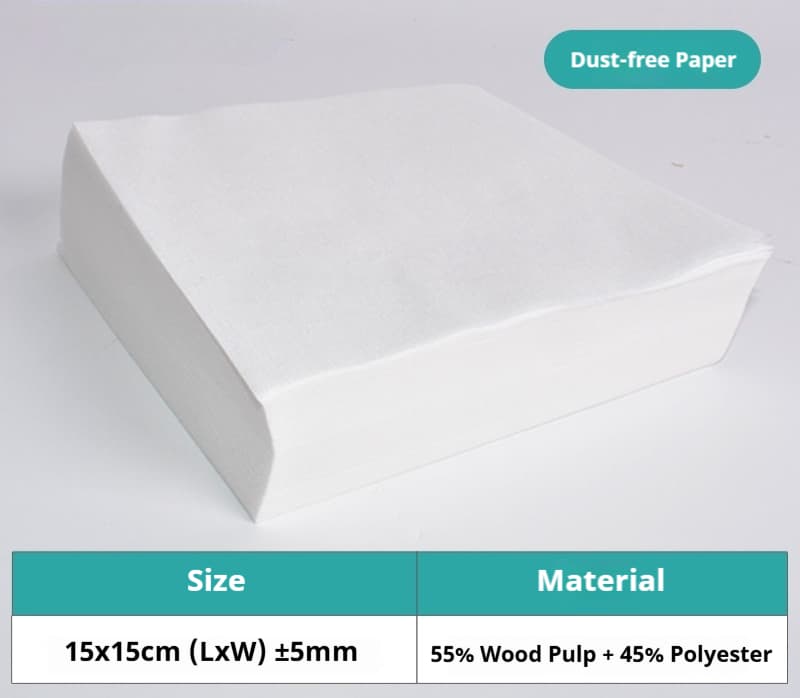 LinkMetal CNC Lint-Free Paper 6 Inch 300 Sheets for Laser Lens Cleaning