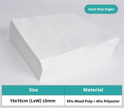 LinkMetal CNC Lint-Free Paper 6 Inch 300 Sheets for Laser Lens Cleaning