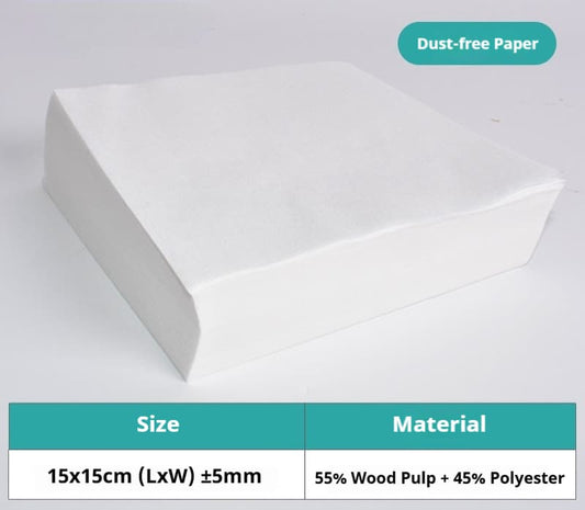 LinkMetal CNC Lint-Free Paper 6 Inch 300 Sheets for Laser Lens Cleaning