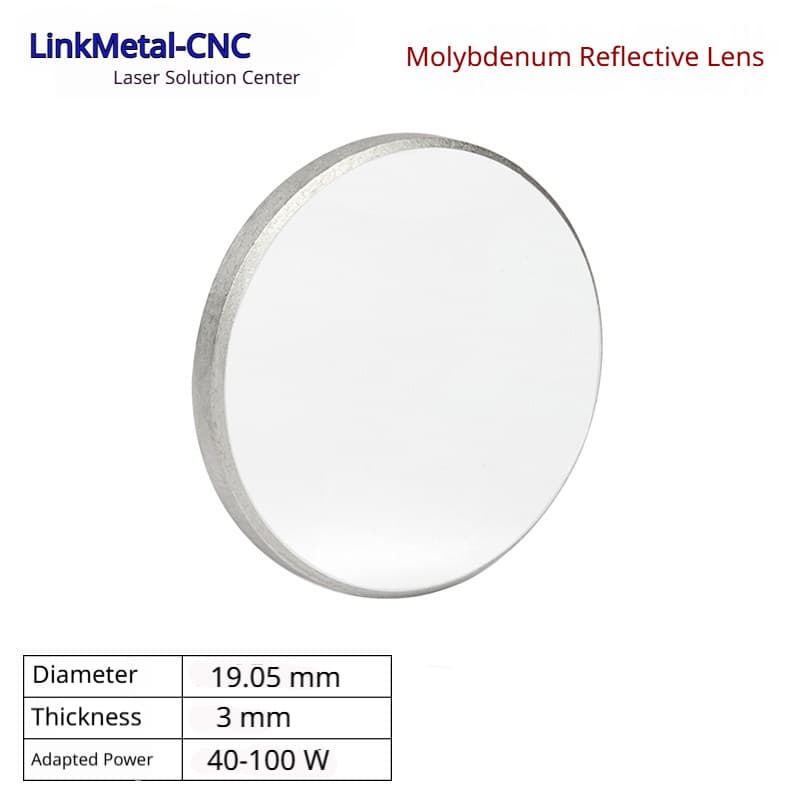 LinkMetal CNC D19.05mm T3mm Molybdenum CO2 Laser Reflective Mirror