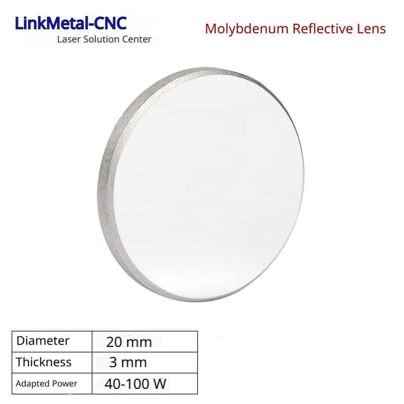 LinkMetal CNC D20mm T3mm Molybdenum CO2 Laser Reflective Mirror