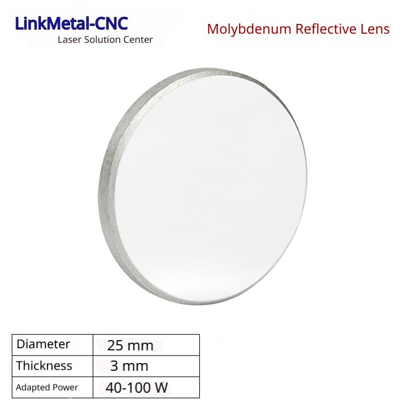 LinkMetal CNC D25mm T3mm Molybdenum CO2 Laser Reflective Mirror