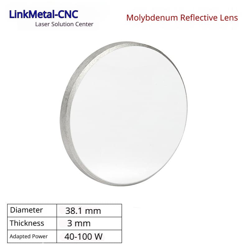LinkMetal CNC D38.1mm T5mm Molybdenum CO2 Laser Reflective Mirror