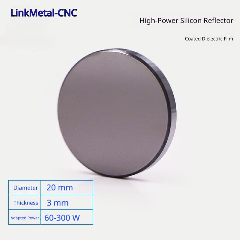 LinkMetal CNC D20mm T3mm Dielectric Coated Silicon CO2 Laser Mirror