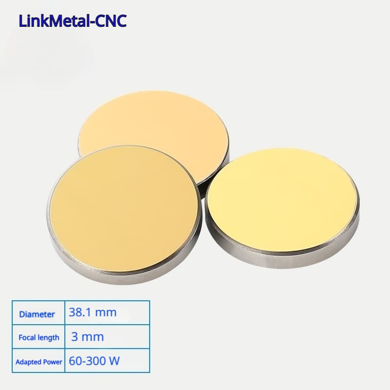 LinkMetal CNC D38.1mm T5mm CO2 Laser Silicon Reflective Mirror