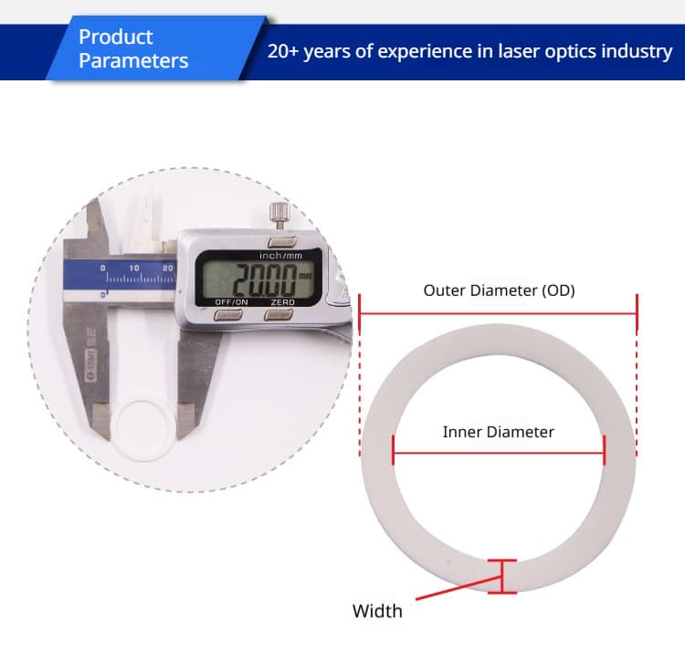 LinkMetal CNC Silicone Sealing Washer for CO₂ Laser Focus Lens & Reflector Mirror