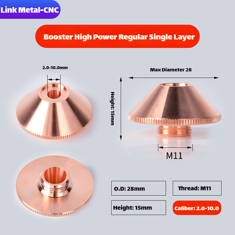 LinkMetal CNC Supersonic Pressurized Type Laser Cutting Nozzle