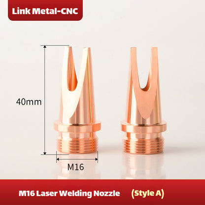 Type A Link Metal CNC Super Weiye M16 Welding Nozzle for Laser Welding Machine