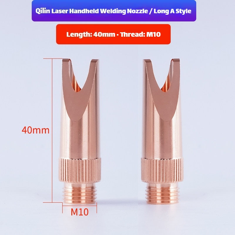 Type A (Long) Link Metal CNC Qilin M10 Welding Nozzle for Laser Welding Machine
