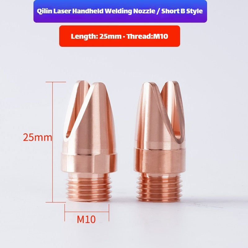 Type B (Short) Link Metal CNC Qilin M10 Welding Nozzle for Laser Welding Machine