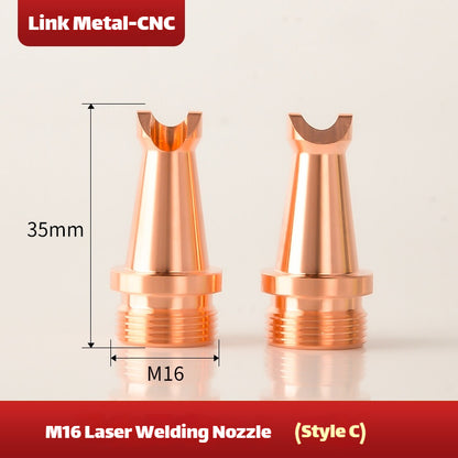 Type C Link Metal CNC Super Weiye M16 Welding Nozzle for Laser Welding Machine