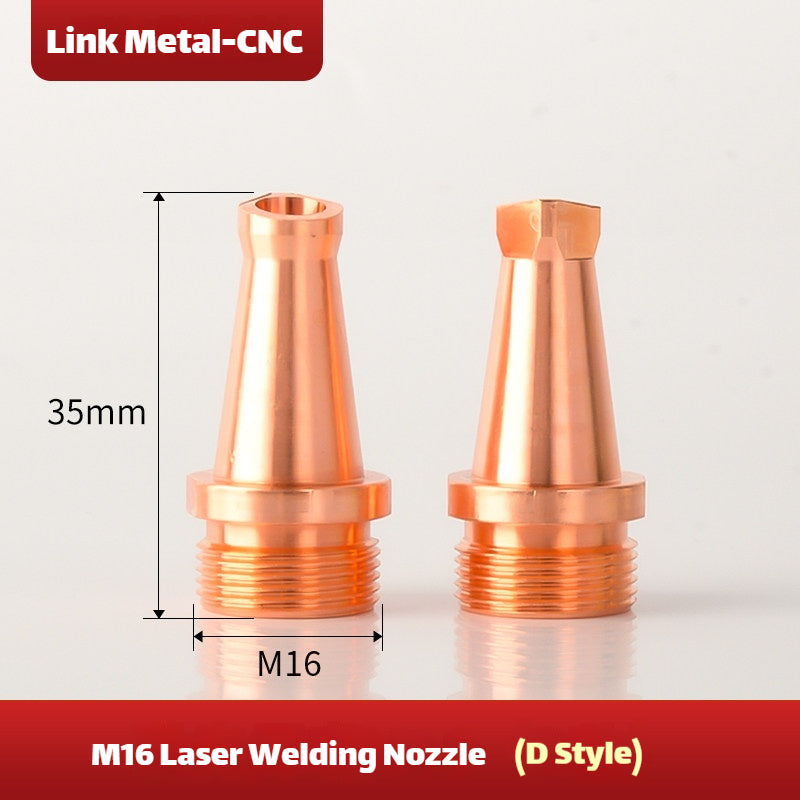 Type D Link Metal CNC Super Weiye M16 Welding Nozzle for Laser Welding Machine