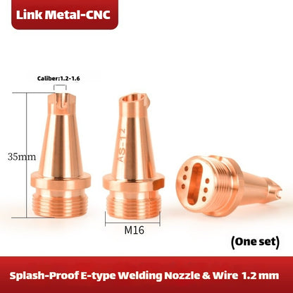 Type E Anti-Spatter Super Weiye M16 Welding Nozzle for Laser Welding Machine