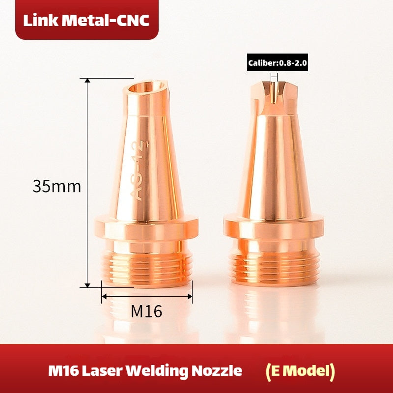 Type E Link Metal CNC Super Weiye M16 Welding Nozzle for Laser Welding Machine