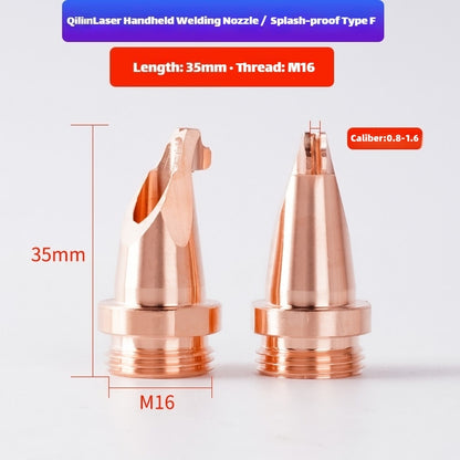 Type F Link Metal CNC Qilin M16 Welding Nozzle for Laser Welding Machine