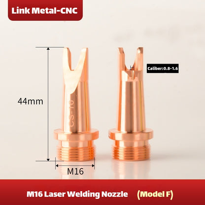 Type F Link Metal CNC Super Weiye M16 Welding Nozzle for Laser Welding Machine