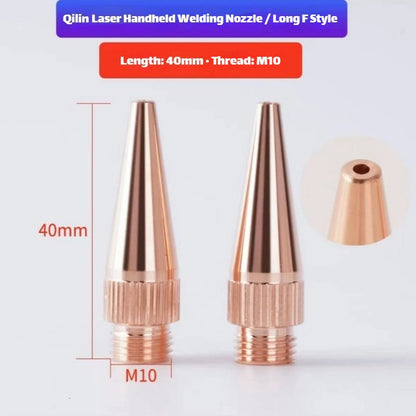 Type F (Long) Link Metal CNC Qilin M10 Welding Nozzle for Laser Welding Machine