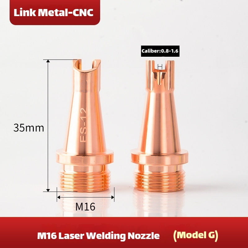 Type G Link Metal CNC Super Weiye M16 Welding Nozzle for Laser Welding Machine