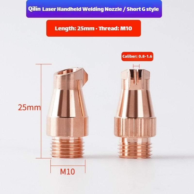 Type G (Short) Link Metal CNC Qilin M10 Welding Nozzle for Laser Welding Machine