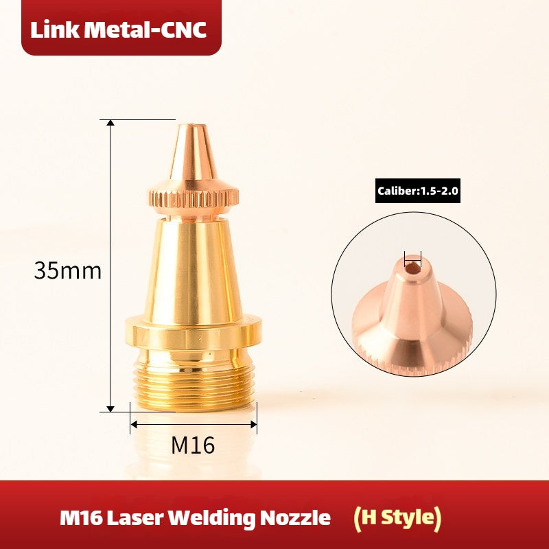 Type H Link Metal CNC Super Weiye M16 Welding Nozzle for Laser Welding Machine